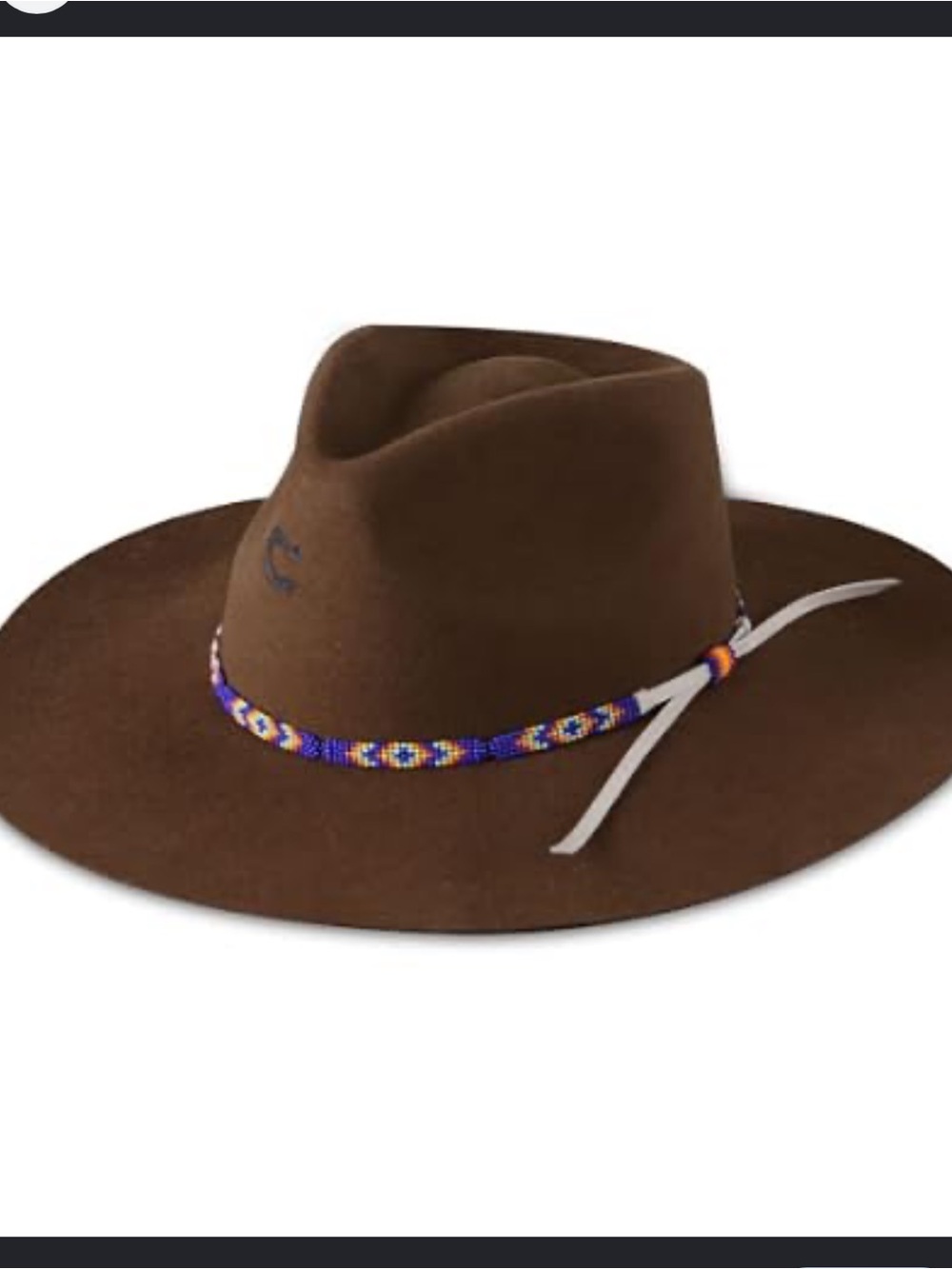 Charlie 1 Horse Gypsy Acorn Brown Wool Felt Western Hat
Beaded Band M